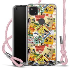 New Carry Case Transparent Stoff rosa/silber