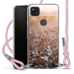 New Carry Case Transparent Stoff rosa/silber