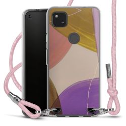 New Carry Case Transparent Stoff rosa/silber