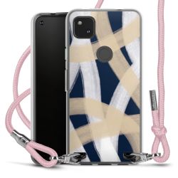 New Carry Case Transparent Stoff rosa/silber