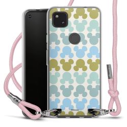 New Carry Case Transparent Stoff rosa/silber