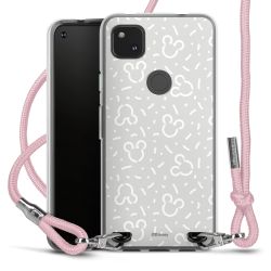 New Carry Case Transparent Stoff rosa/silber