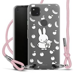 New Carry Case Transparent Stoff rosa/silber