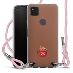 New Carry Case Transparent Stoff rosa/silber