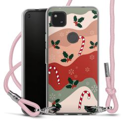 New Carry Case Transparent Stoff rosa/silber