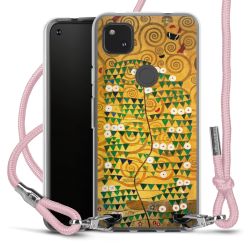 New Carry Case Transparent Stoff rosa/silber