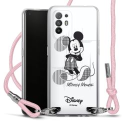 New Carry Case Transparent Stoff rosa/silber