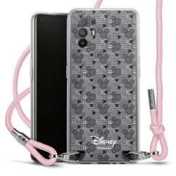 New Carry Case Transparent Stoff rosa/silber