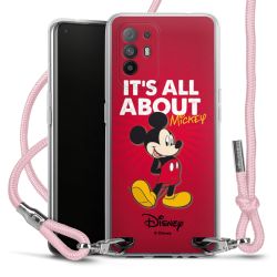 New Carry Case Transparent Stoff rosa/silber