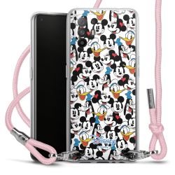 New Carry Case Transparent Stoff rosa/silber