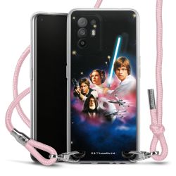 New Carry Case Transparent Stoff rosa/silber