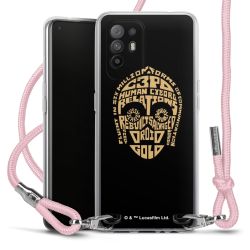 New Carry Case Transparent Stoff rosa/silber