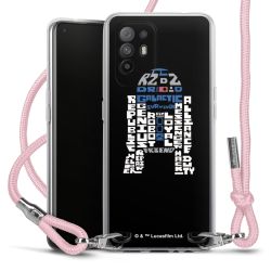 New Carry Case Transparent Stoff rosa/silber