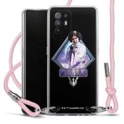 New Carry Case Transparent Stoff rosa/silber