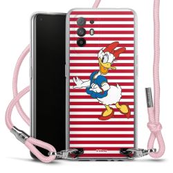 New Carry Case Transparent Stoff rosa/silber