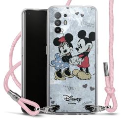 New Carry Case Transparent Stoff rosa/silber