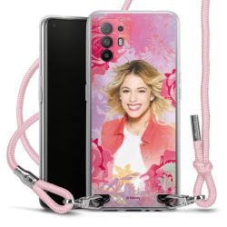 New Carry Case Transparent Stoff rosa/silber