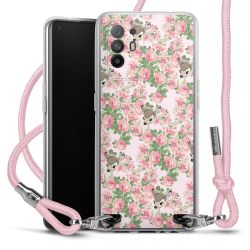 New Carry Case Transparent Stoff rosa/silber