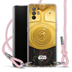 New Carry Case Transparent Stoff rosa/silber