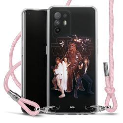 New Carry Case Transparent Stoff rosa/silber