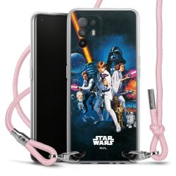 New Carry Case Transparent Stoff rosa/silber