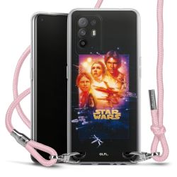 New Carry Case Transparent Stoff rosa/silber