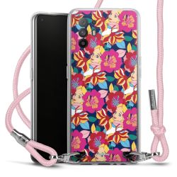 New Carry Case Transparent Stoff rosa/silber