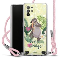 New Carry Case Transparent Stoff rosa/silber