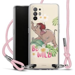 New Carry Case Transparent Stoff rosa/silber