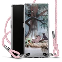 New Carry Case Transparent Stoff rosa/silber