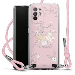 New Carry Case Transparent Stoff rosa/silber