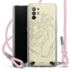 New Carry Case Transparent Stoff rosa/silber