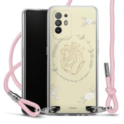 New Carry Case Transparent Stoff rosa/silber