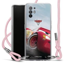 New Carry Case Transparent Stoff rosa/silber