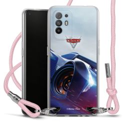 New Carry Case Transparent Stoff rosa/silber