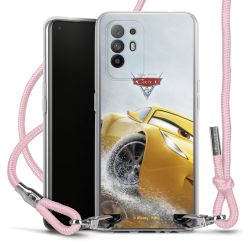 New Carry Case Transparent Stoff rosa/silber