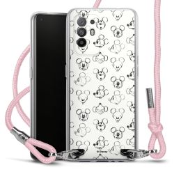 New Carry Case Transparent Stoff rosa/silber