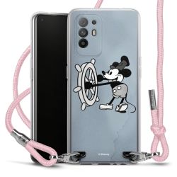 New Carry Case Transparent Stoff rosa/silber