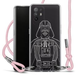 New Carry Case Transparent Stoff rosa/silber