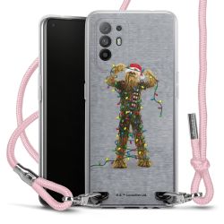 New Carry Case Transparent Stoff rosa/silber