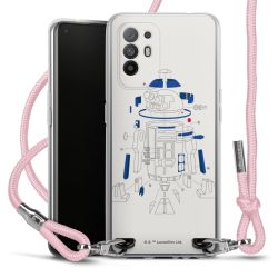 New Carry Case Transparent Stoff rosa/silber