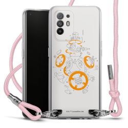 New Carry Case Transparent Stoff rosa/silber