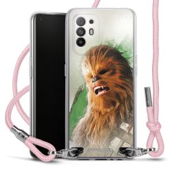 New Carry Case Transparent Stoff rosa/silber