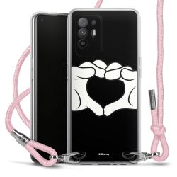 New Carry Case Transparent Stoff rosa/silber