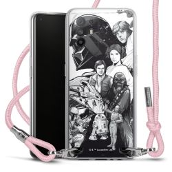 New Carry Case Transparent Stoff rosa/silber