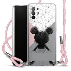 New Carry Case Transparent Stoff rosa/silber