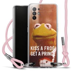 New Carry Case Transparent Stoff rosa/silber