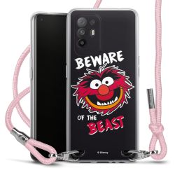 New Carry Case Transparent Stoff rosa/silber