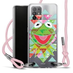 New Carry Case Transparent Stoff rosa/silber