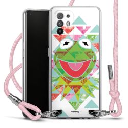 New Carry Case Transparent Stoff rosa/silber